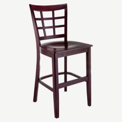 Premium US Made Window Back Wood Counter Stool