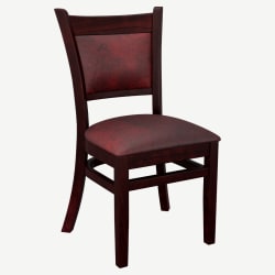 Premium Padded Back Wood Chair