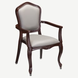 Tiffany Padded Aluminum Arm Chair