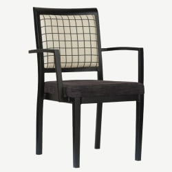 Gifford Wood Grain Aluminum Arm Chair