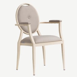 Venus Padded Aluminum Arm Chair