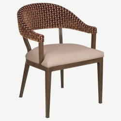 Valro Curved-Back Aluminum Chair