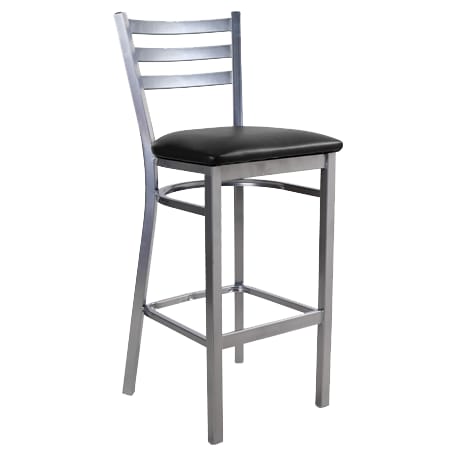 3 Slat Metal Ladder Back Bar Stool Interior