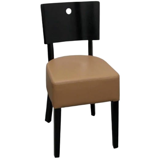 Designer Curved Back Wood Chair Interior