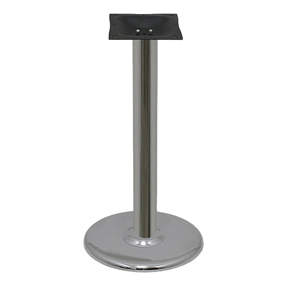 Chrome Rounded Table Bases - Standard Height Interior