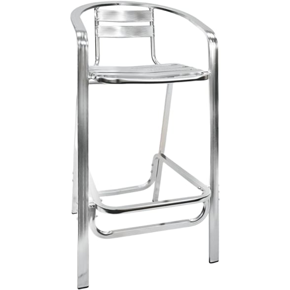 Double Tube Aluminum Patio Bar Stool Interior