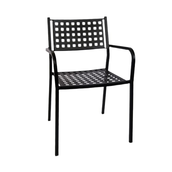 Matrix Back Patio Chair with Armrest Interior