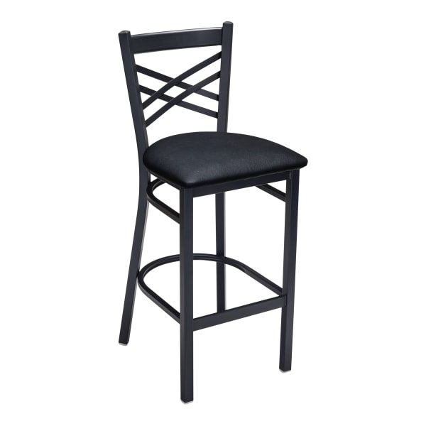X Back Metal Bar Stool Interior