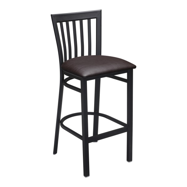 Elongated Vertical Back Bar Stool Interior