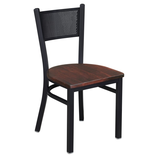 Metal Checker Back Chair Interior