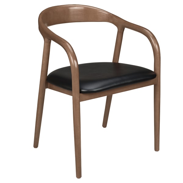 Premium Sigrid Wood Armchair Interior