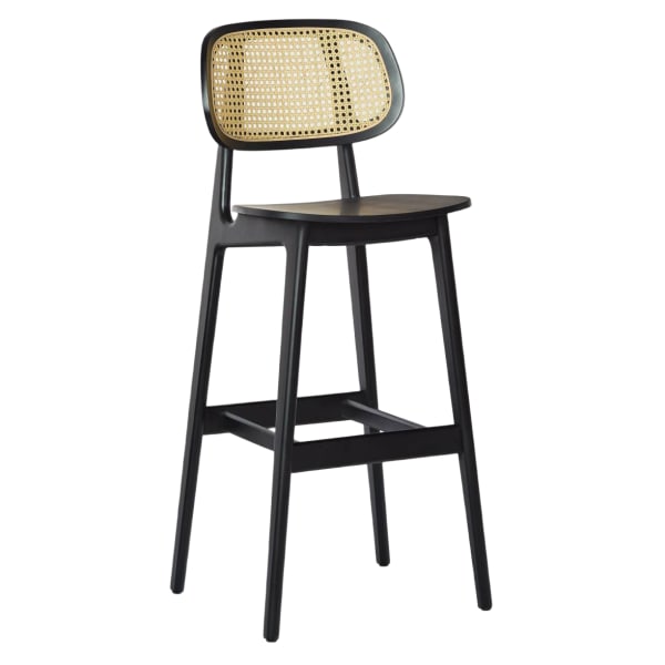 Cane Wood Restaurant Bar Stool Interior