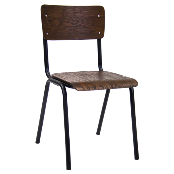 French Industrial Metal Chair Interior