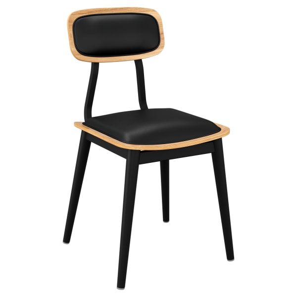 Basel Metal Chair with Padded Back Interior