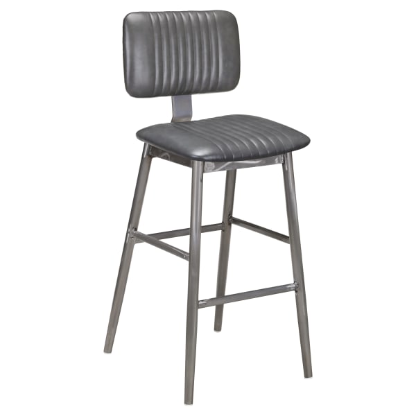 Ethan Metal Bar Stool in Clear Coat Interior