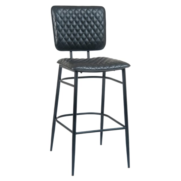 Dalton Padded Metal Bar Stool Interior