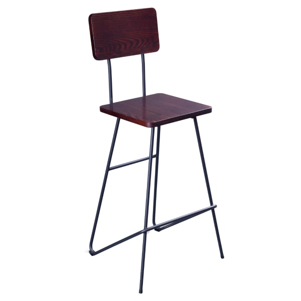 Mantis Industrial Style Metal Bar Stool Interior