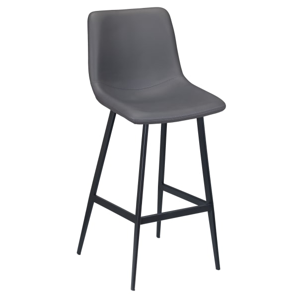 Luna Metal Bar Stool with Black Finish Interior