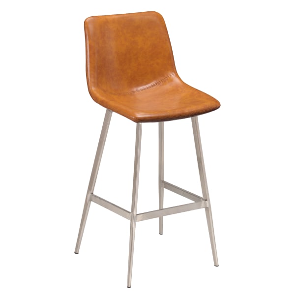 Luna Metal Bar Stool with Clear Coat Finish Interior