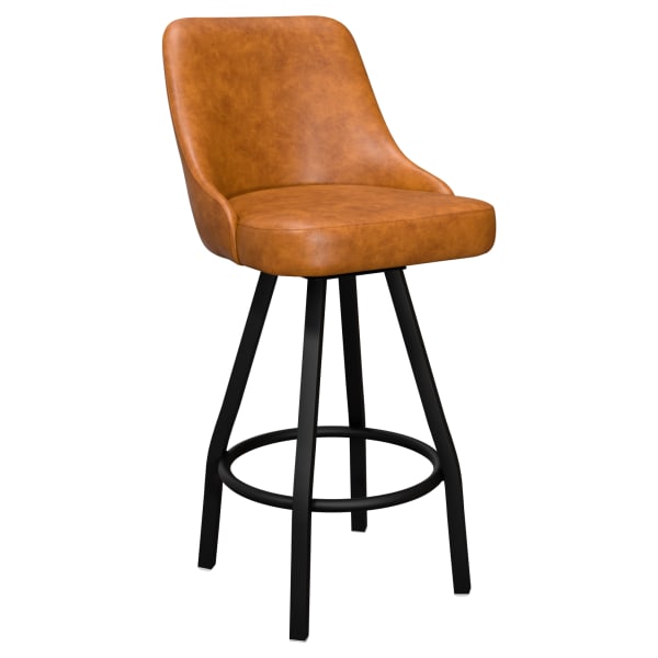 Premium Mauro Bucket Swivel Bar Stool Interior
