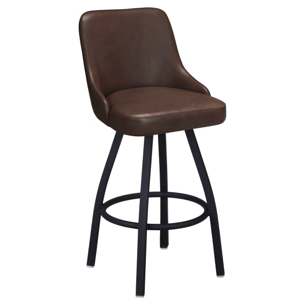 Premium Mauro Bucket Swivel Bar Stool Interior