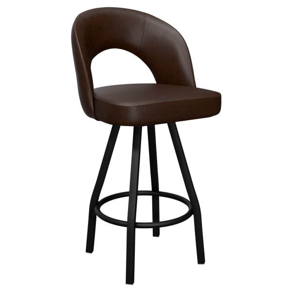 Premium Yali Bucket Swivel Bar Stool Interior
