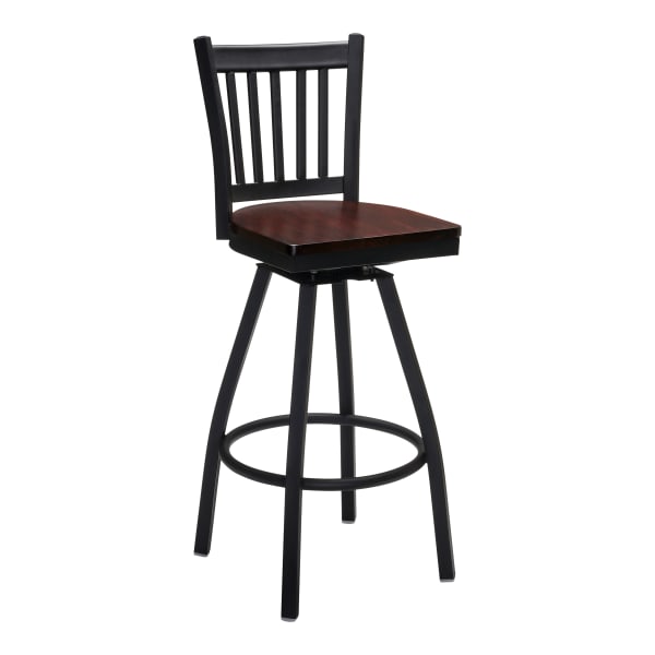 Vertical Slat Swivel Bar Stool Interior