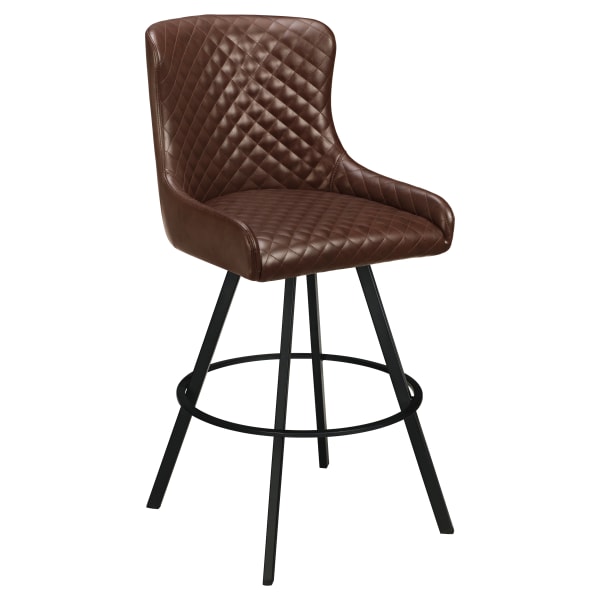 Premium Savino Swivel Bar Stool with Circular Frame Interior