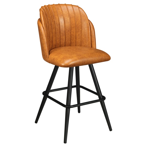 Premium Sooti Swivel Bar Stool with Square Frame Interior