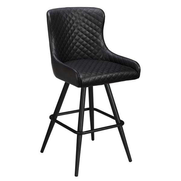 Premium Savino Swivel Bar Stool with Square Frame Interior