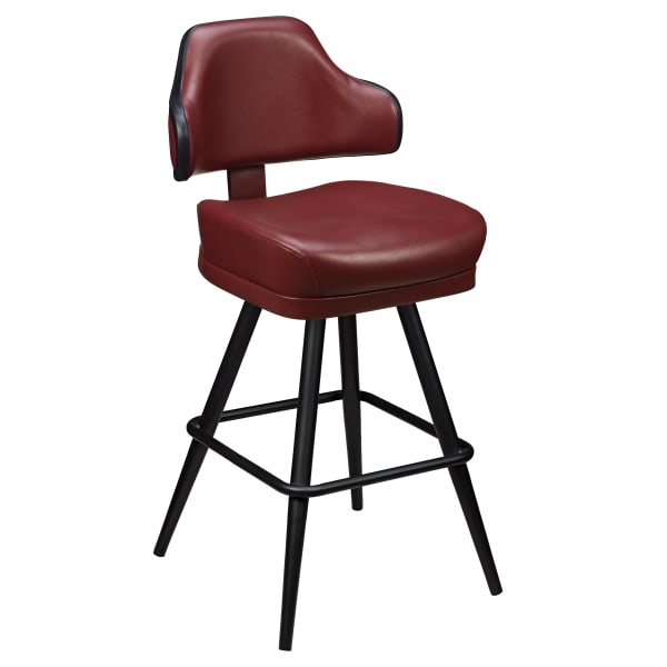 Gioco Premium Casino Bucket Bar Stool with Square Frame Interior