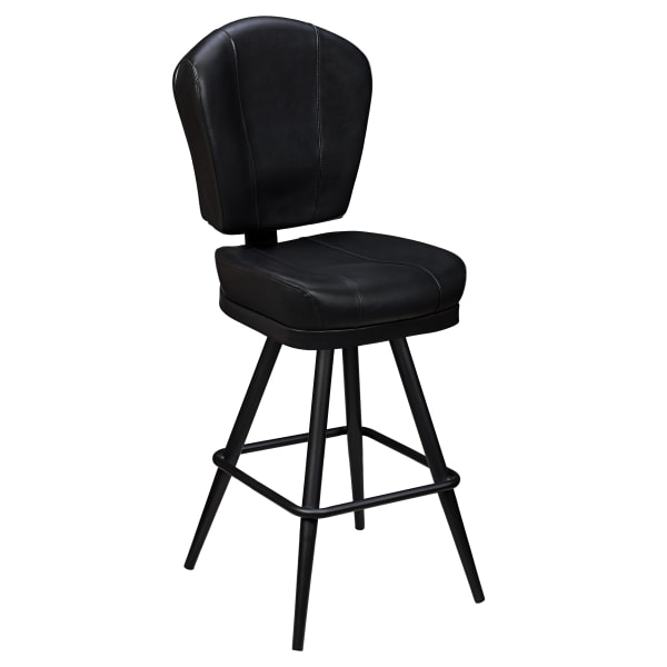 Lusso 3-Channel Premium Casino Bucket Bar Stool with Square Frame Interior