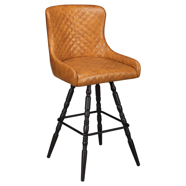 Premium Savino Swivel Bar Stool with Vintage Frame Interior