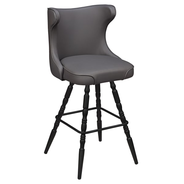 Darlo Premium Bucket Swivel Bar Stool with Vintage Frame Interior