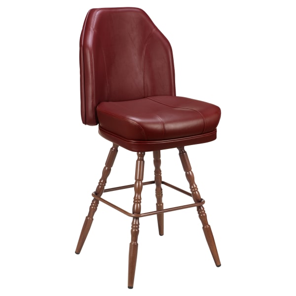 Giada Premium Casino Bucket Bar Stool with Vintage Frame Interior