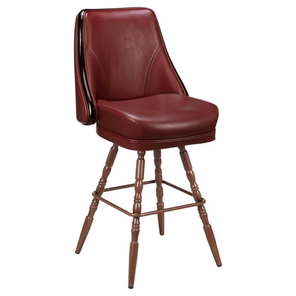 Regina Premium Casino Bucket Bar Stool with Vintage Frame  Interior