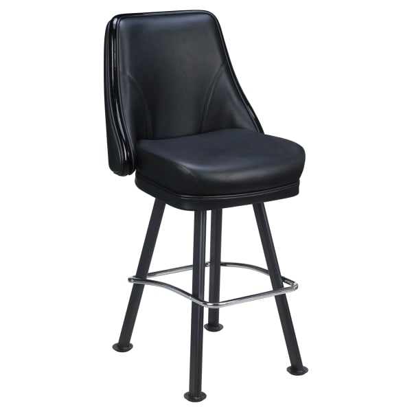 Regina Premium Casino Bucket Bar Stool with Arched-Oval Frame Interior