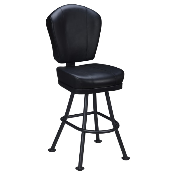 Lusso 3-Channel Premium Casino Bucket Bar Stool with Orbit Frame Interior