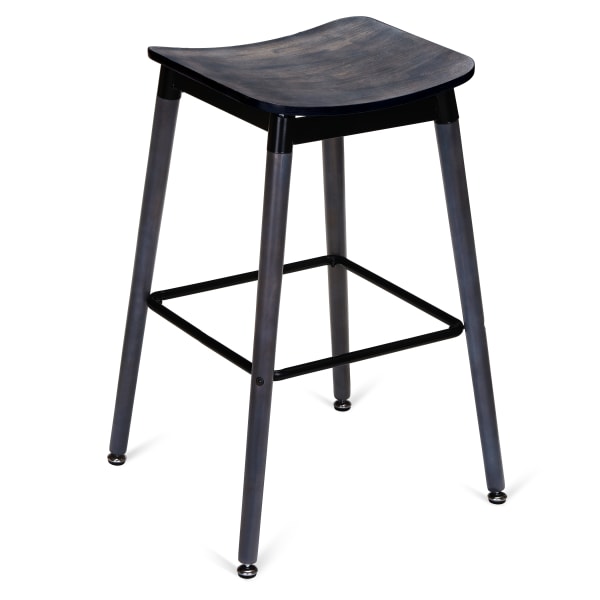 Slate Black Backless Bar Stool Interior