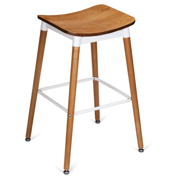 Slate White Backless Bar Stool Interior