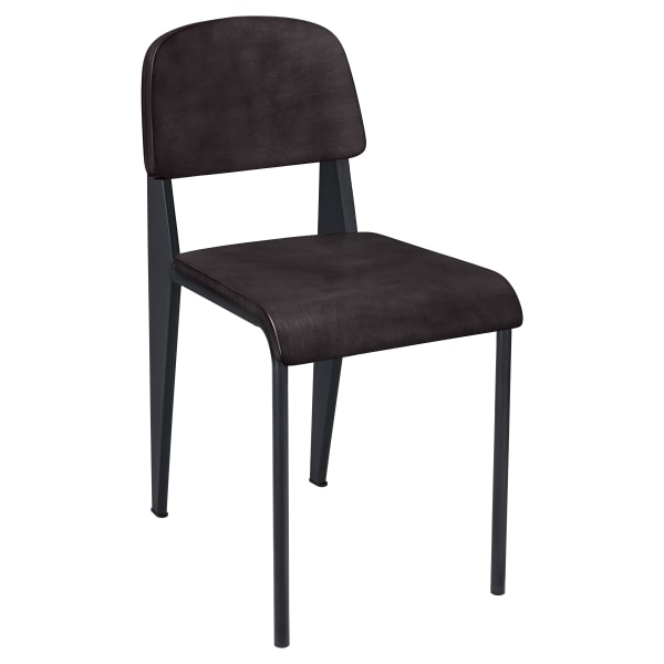 Nico Metal Chair with Wood Back Interior