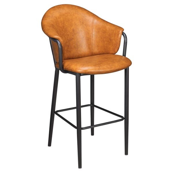 Kova Metal Bar Stool with Arms Interior