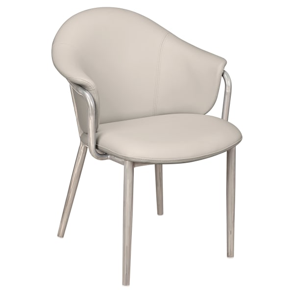 Kova Metal Armchair in Clear Coat Interior