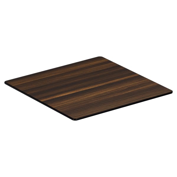 Dark Walnut Outdoor Resin Table Top with Phenolic Edge Interior