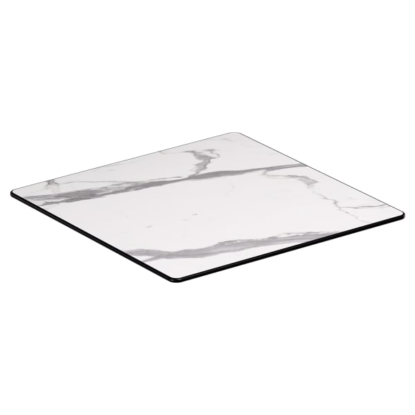 Light Marble Heavy Duty Outdoor Resin Table Top with Phenolic Edge Interior