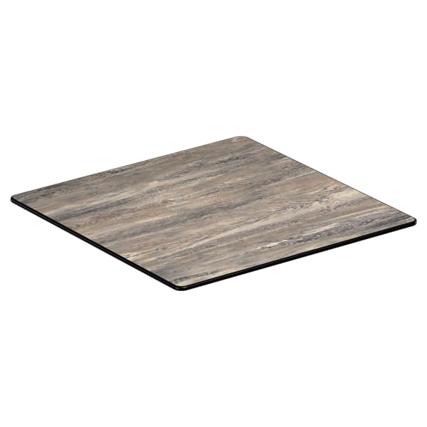 Reclaimed Walnut Heavy Duty Outdoor Resin Table Top with Phenolic Edge Interior