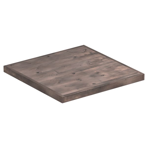Industrial Series Reclaimed Look Wood Table Top with Drop Edge Interior