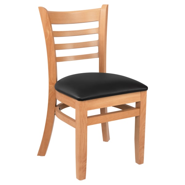 Premium US Made Ladder Back Wood Chair Interior