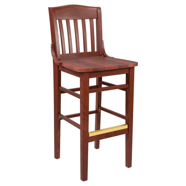 Premium US Made School House Wood Bar Stool Interior