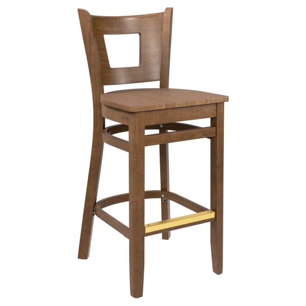 Premium US Made Duna Wood Restaurant Bar Stool Interior